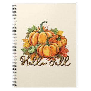 Hej Fall - Mysigt Pumpkin Patch Anteckningsbok