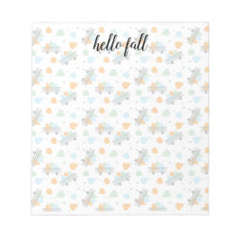 Hej Fall Pumpkin Autumn Wagon Anteckningsblock