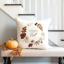 Hej Fall Pumpkin, Löv and Flowers