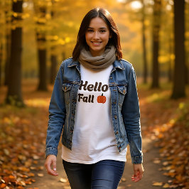 Hej Fall - Pumpkin Season Mysigt Autumn Design T Shirt