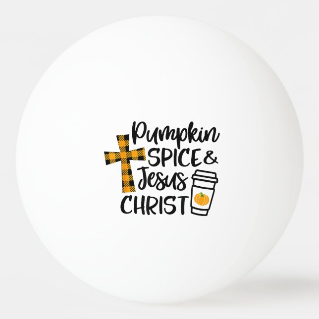 Hej Fall Pumpkin Spice & Jesus Kristus Fall Chris Pingisboll (Framsidan)