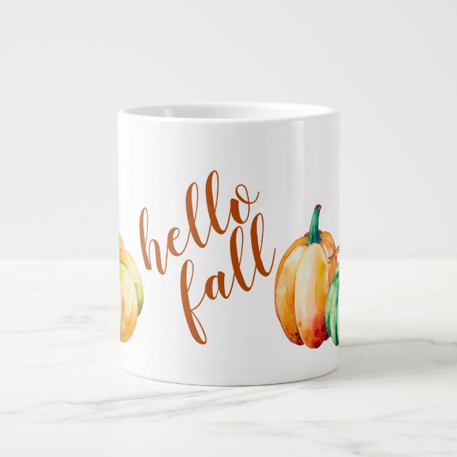Hej Fall, Pumpkins A.MYCKET Jumbo Mugg (Framsidan)
