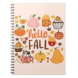 Hej Fall Pumpkins Anteckningsbok