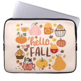 Hej Fall Pumpkins Laptop Fodral