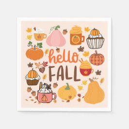 Hej Fall Pumpkins Pappersservett