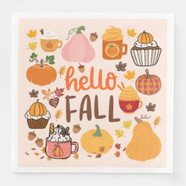 Hej Fall Pumpkins Pappersservett
