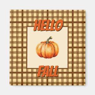 Hej Fall-Rustic Play Pumpkin Säsong Magnet