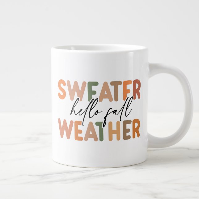 Hej Fall | Sweater Weather Jumbo Mugg (Höger)