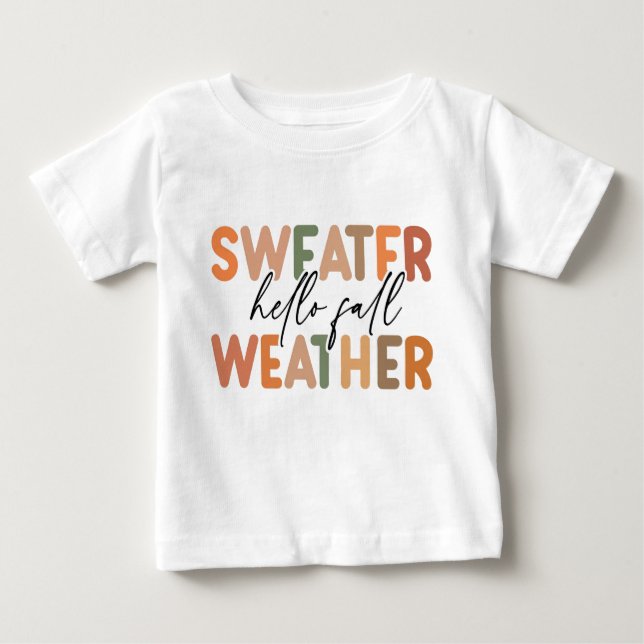 Hej Fall | Sweater Weather T Shirt (Framsida)