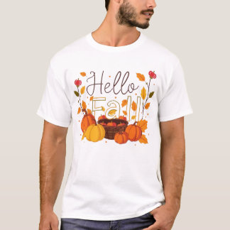Hej Fall T-Shirts - Mysiga höstvibes