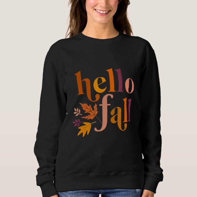 Hej Fall Välkomsthöst T Shirt (Framsida)