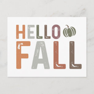 Hej Fall Vykort