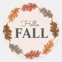 Hej Fall Watercolor - höstmarkeringar