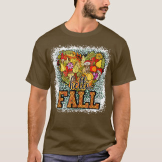 Hej Fall Yall Pumpkin Heart Autumn Thanksgiving T Shirt