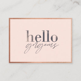 Hej, fantastisk, Tack för ditt företag Lojalitetskort