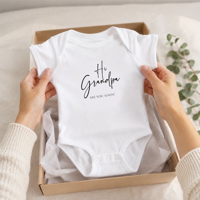 Hej Farfar Baby Body T Shirt (Skapare uppladdad)