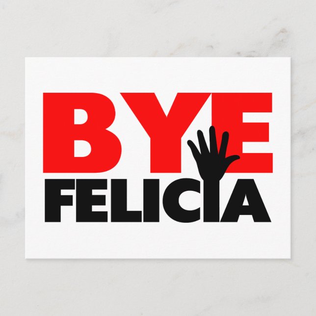 Hej Felicia Hand Wave Vykort (Framsida)