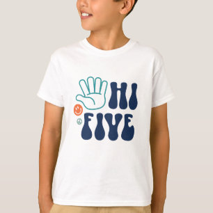 Hej fem! Retro Rand 5:e födelsedag T Shirt