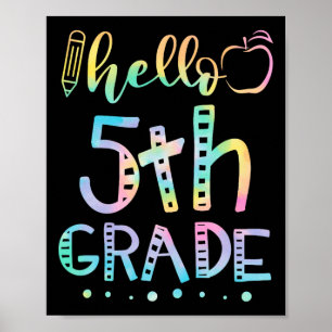 Hej femte klass 5:e klass Byck till skolan lärare Poster