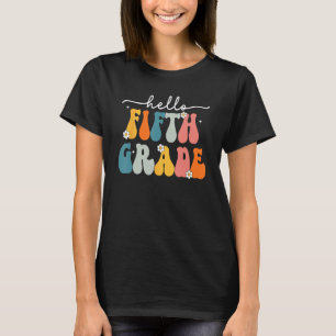 Hej Femte Klass Back to school femte Klass-läraren T Shirt