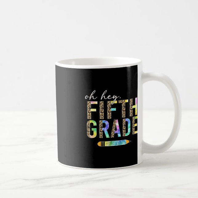 Hej, Femte Klass Back to school Studenter 5:e Gra Kaffemugg (Höger)