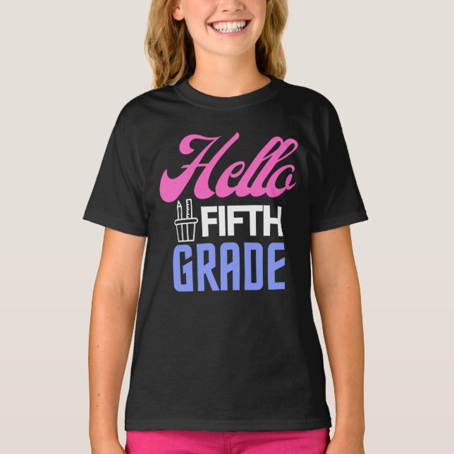 Hej Femte Klass, Back to school T Shirt (Framsida)