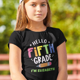Hej femte klass back to school t shirt