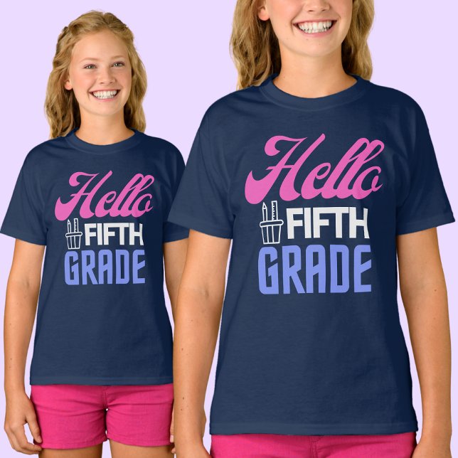 Hej Femte Klass, Back to school T Shirt (Skapare uppladdad)