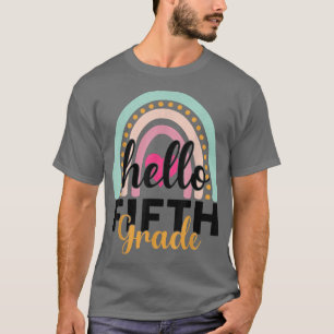 Hej Femte Klass Cute Rainbow Girls tillbaka till S T Shirt