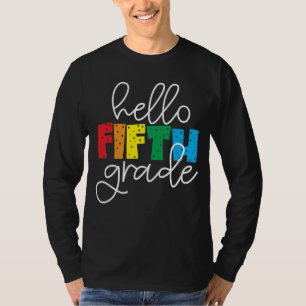 Hej Femte Klass - Roligt Back to school Lärare T Shirt