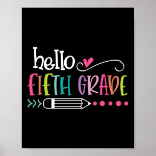 Hej Femte KLASS-Roligten Back to school KLASS Poster
