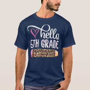 Hej Femte Klass-teamet femte Klass-Back to school T Shirt