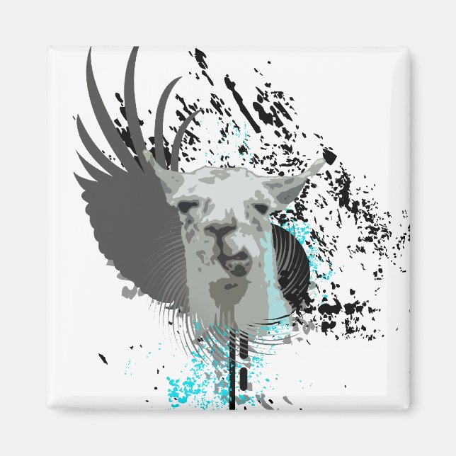 Hej-fi-llama. Magnet (Framsidan)