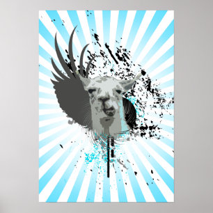 Hej-fi-llama. Poster