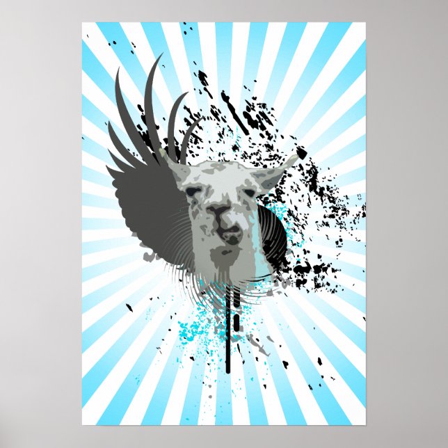 Hej-fi-llama. Poster (Framsidan)