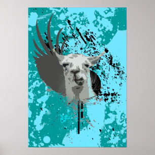 Hej-fi-llama. Poster