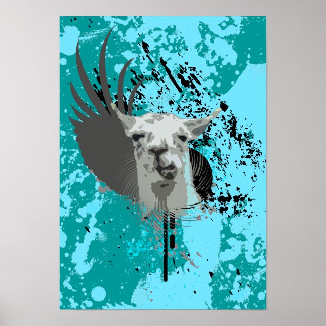 Hej-fi-llama. Poster (Framsidan)