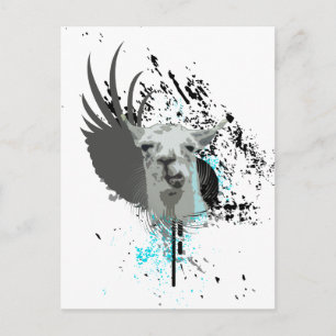 Hej-fi-llama. Vykort