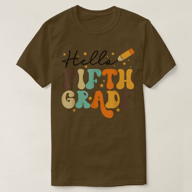 HEJ FIFTH KLASS, TEACHER, KIDS BACK TO SCHOOL RE T SHIRT (Design framsida)
