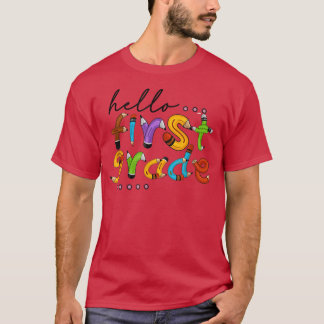 Hej First Klass Back to school Lärare Student C T Shirt