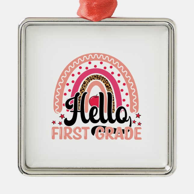 Hej First Klass Julgransprydnad Metall (Framsidan)
