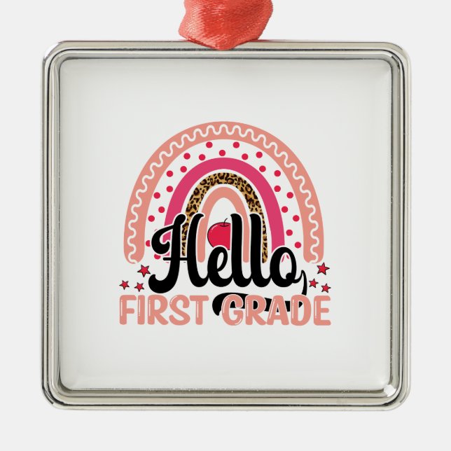Hej First Klass Julgransprydnad Metall (Framsidan)