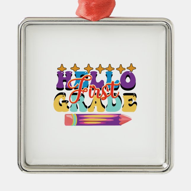 Hej First Klass Julgransprydnad Metall (Framsidan)