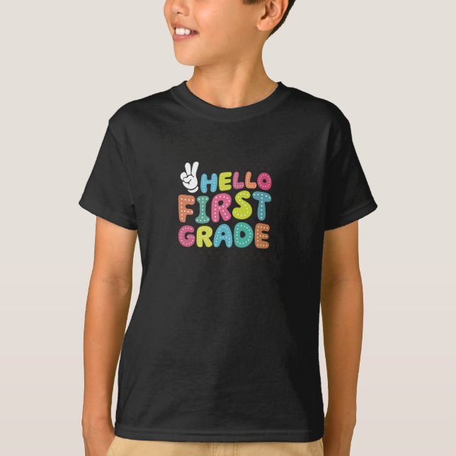 Hej First Klass - Kids- T Shirt (Framsida)