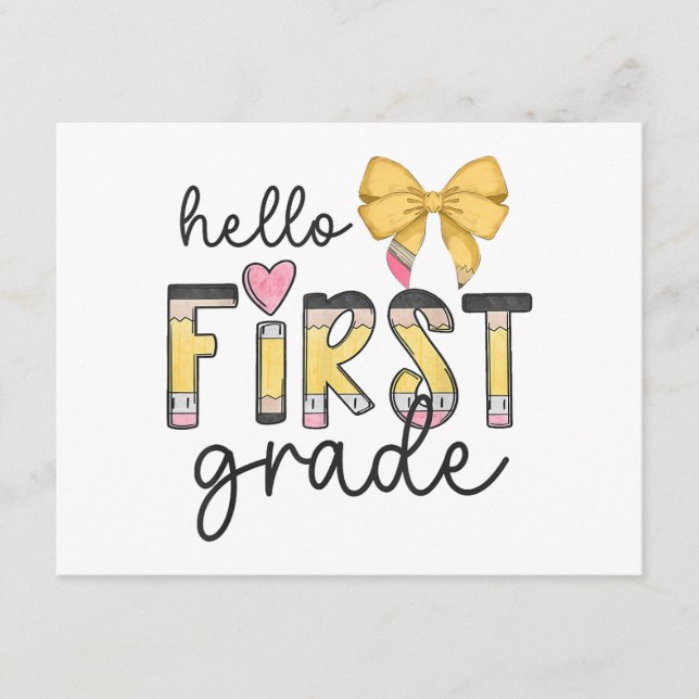 Hej First Klass Lacher Coquette Pencil Bow BAY Tilläggskort (Framsida)