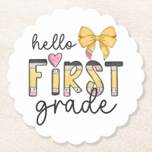 Hej First Klass Lacher Coquette Pencil Bow BAY Underlägg Papper