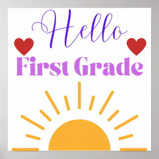"Hej First Klass" Sunshine Classroom Poster