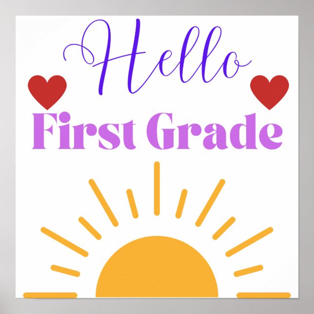 "Hej First Klass" Sunshine Classroom Poster (Framsidan)