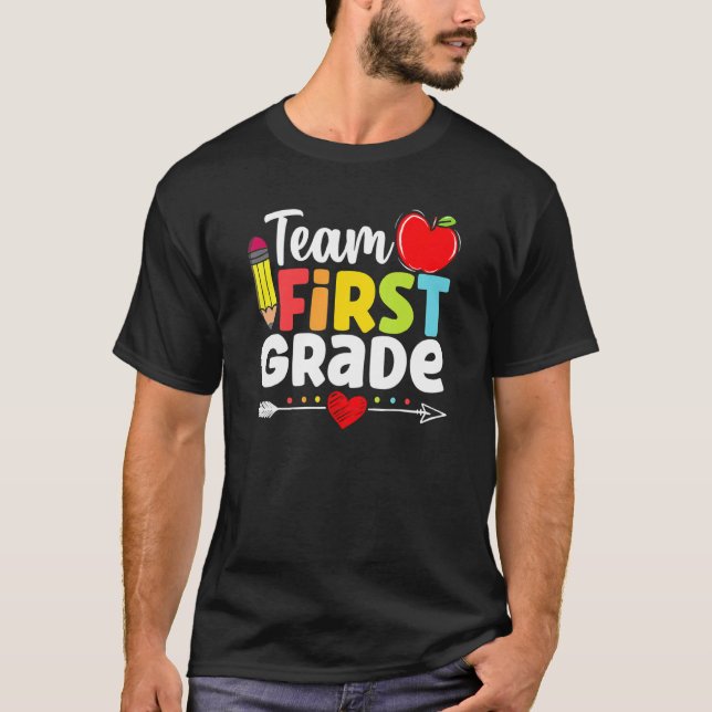 Hej First Klass Team 1:a Klass T Shirt (Framsida)