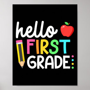 Hej First Klass Team 1st Klass Back to school Te Poster